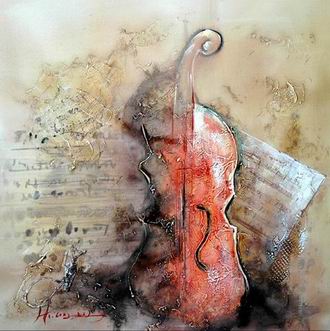 Musical Instrument oil painting